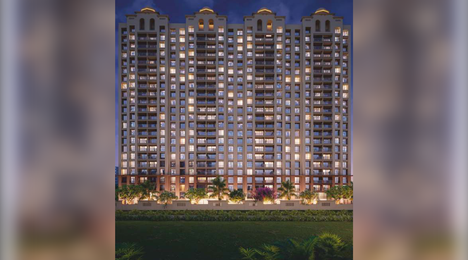 Gagan-Myra-Elevation-Night-View